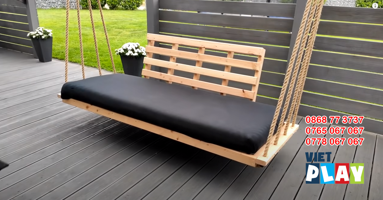 Cách làm xích đu bằng gỗ pallet